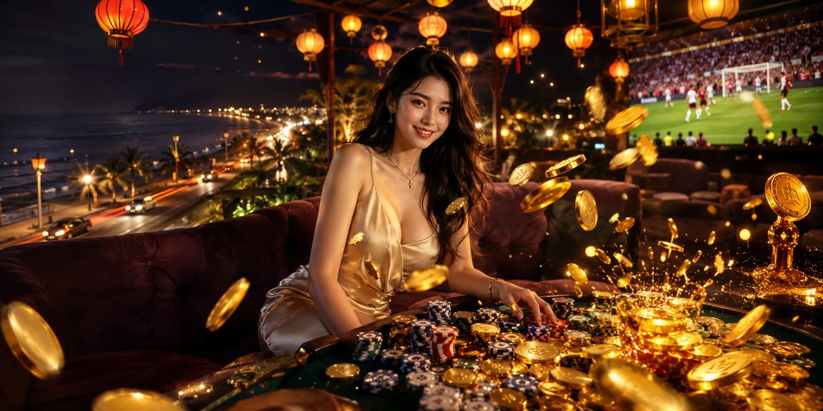 Khung cảnh đặt cược casino tại Hội An với đèn lồng đỏ nổi bật
